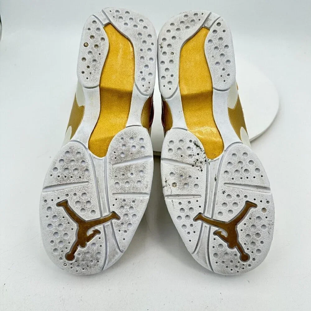 Nike Air Jordan 8 Retro Big Trophy Youth Sz 4.5Y Women 6 833378-030 White Shoes